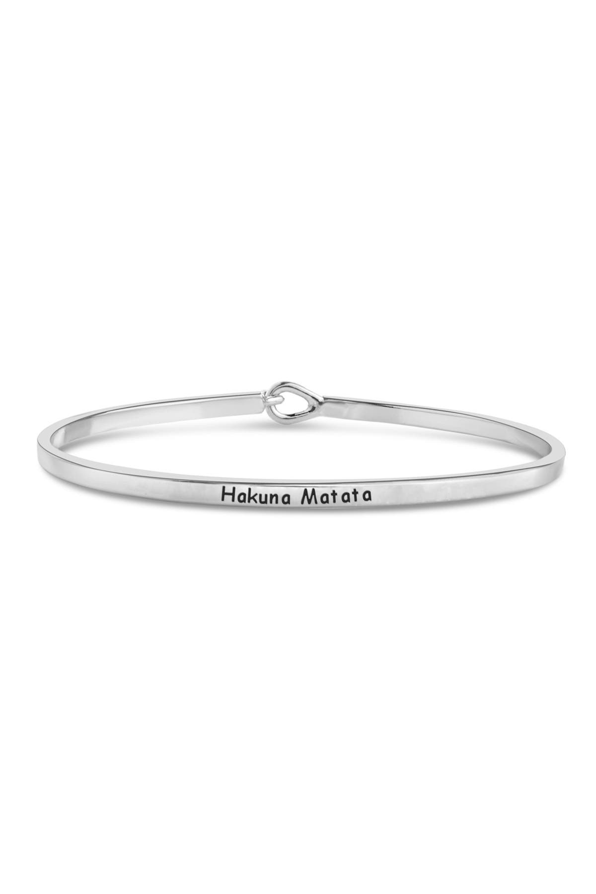 Elizabeth of The Visitation Charm. F A Dumont 7 1/4 inch Oval Eye Hook Bangle Bracelet with a St Elizabeth of The Visitation Charm. F A Dumont 7 1/4 inch Oval Eye Hook Bangle Bracelet with a St